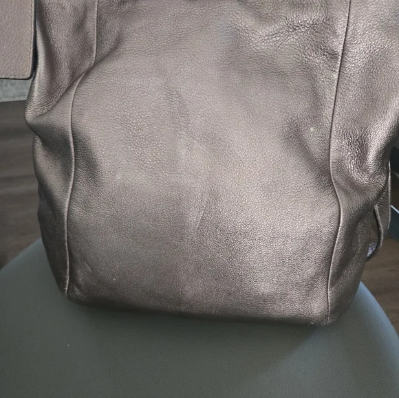 Coach Metallic Leather Shoulder Bag - Picture 5 of 9